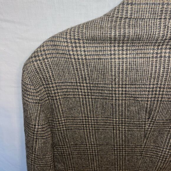 Orvis Men’s Dress Blazer Size 42L Gray Houndstooth Plaid Going Out Party - Picture 12 of 13